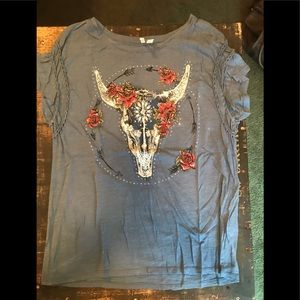 Steer head tee shirt